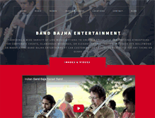 Tablet Screenshot of bandbajhaentertainment.com